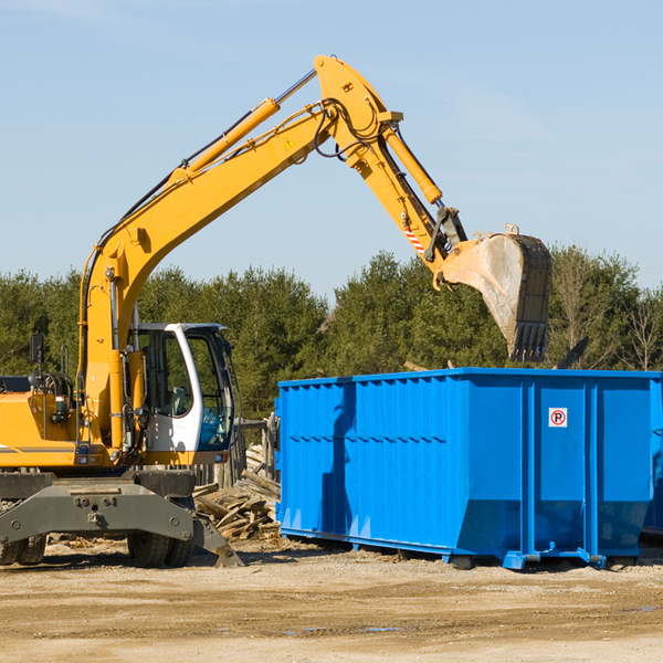 are there any restrictions on where a residential dumpster can be placed in Bluffton South Carolina